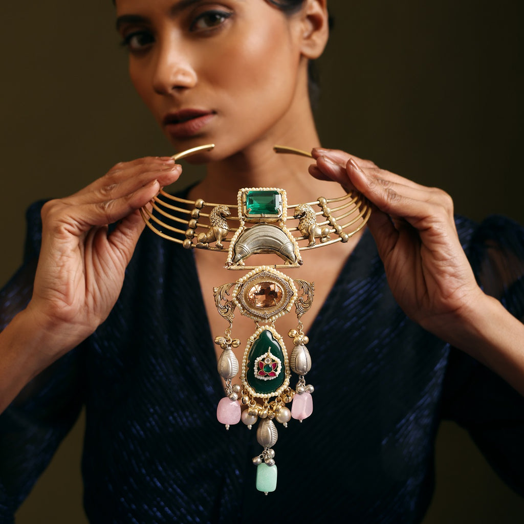 The Emerald Lion Necklace