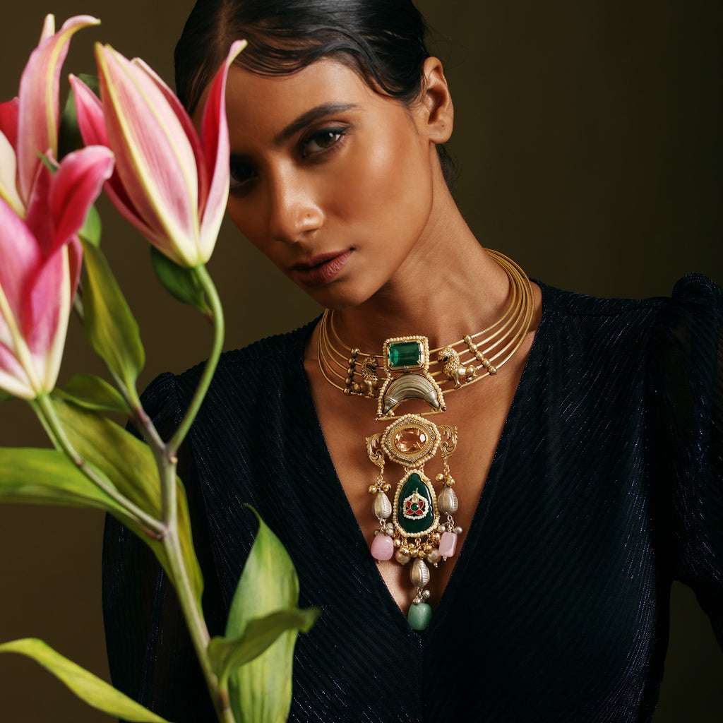 The Emerald Lion Necklace