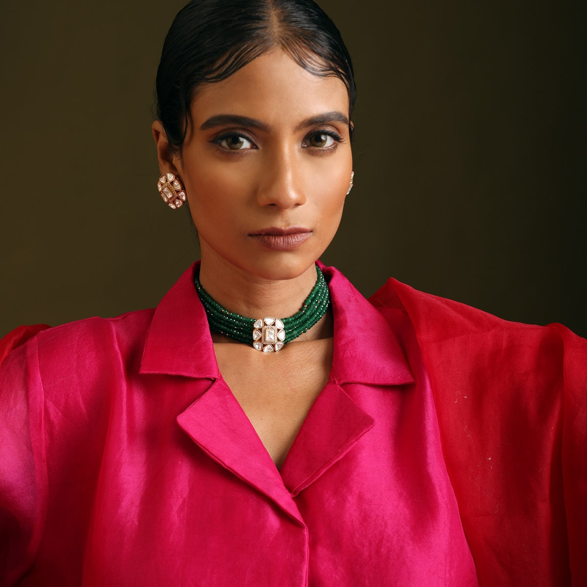 Green Goddess Choker Set