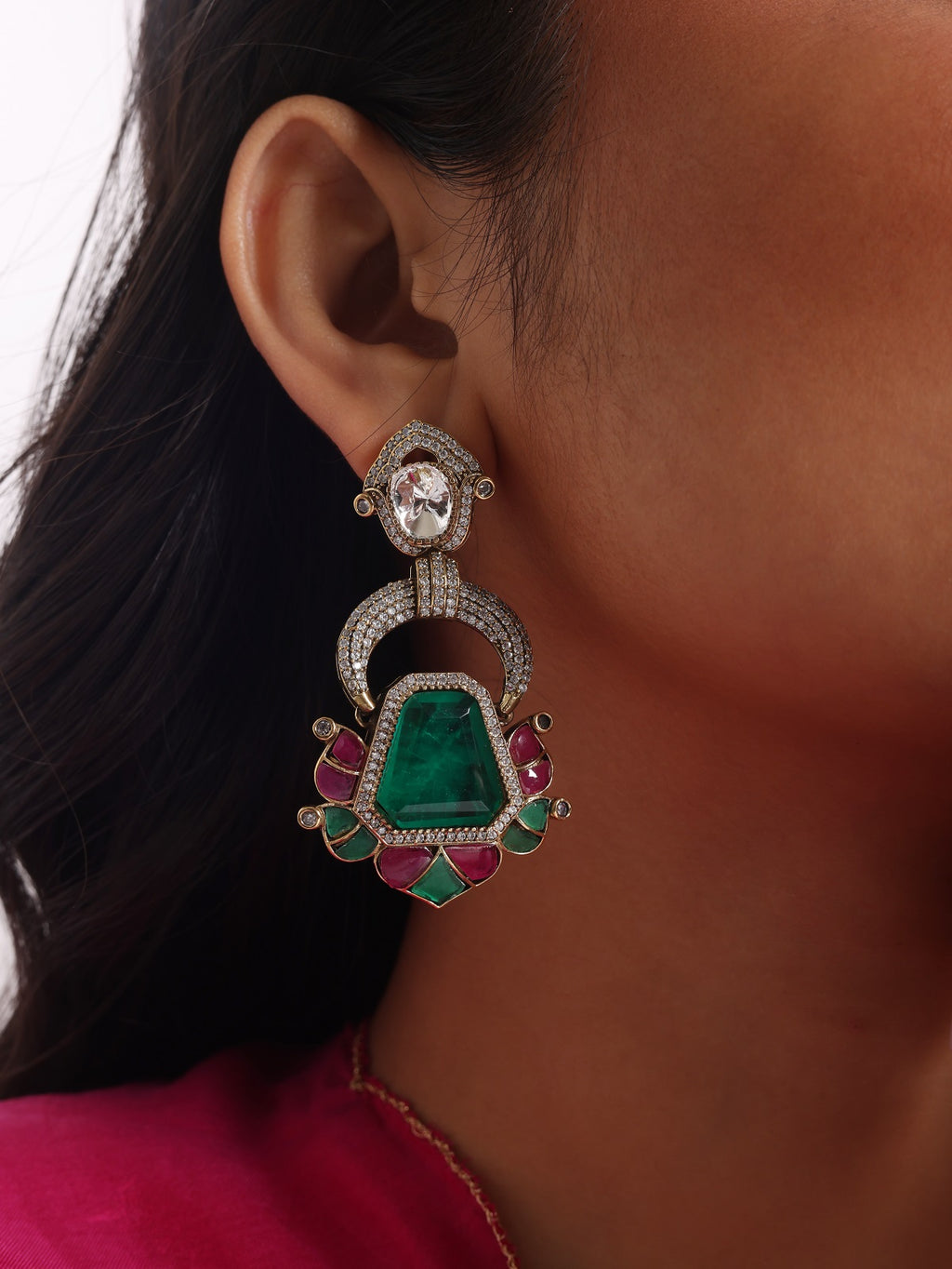 Emerald-Ruby Dew Drops